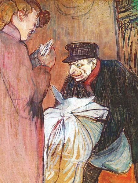 Henri de toulouse-lautrec Laundryman at the brothel china oil painting image